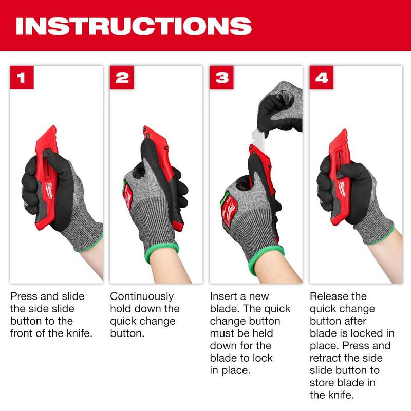 Milwaukee Side Sliding Utility Knife - 48-22-1515