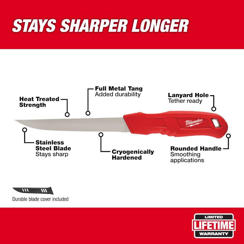 Milwaukee 6 in. Smooth Blade Insulation Knife - 48-22-1921