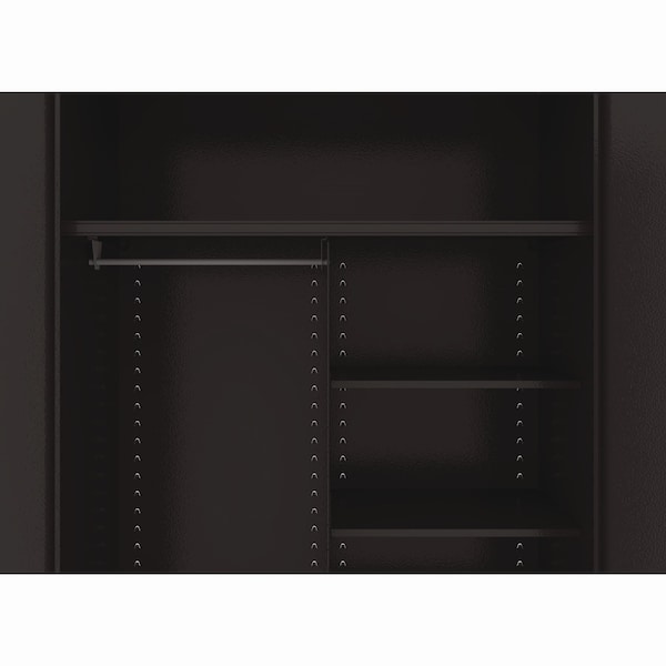 Tennsco Heavy Gauge Welded Steel Jumbo Storage Cabinet, 48 in W, 78" H - J2478SUCBK