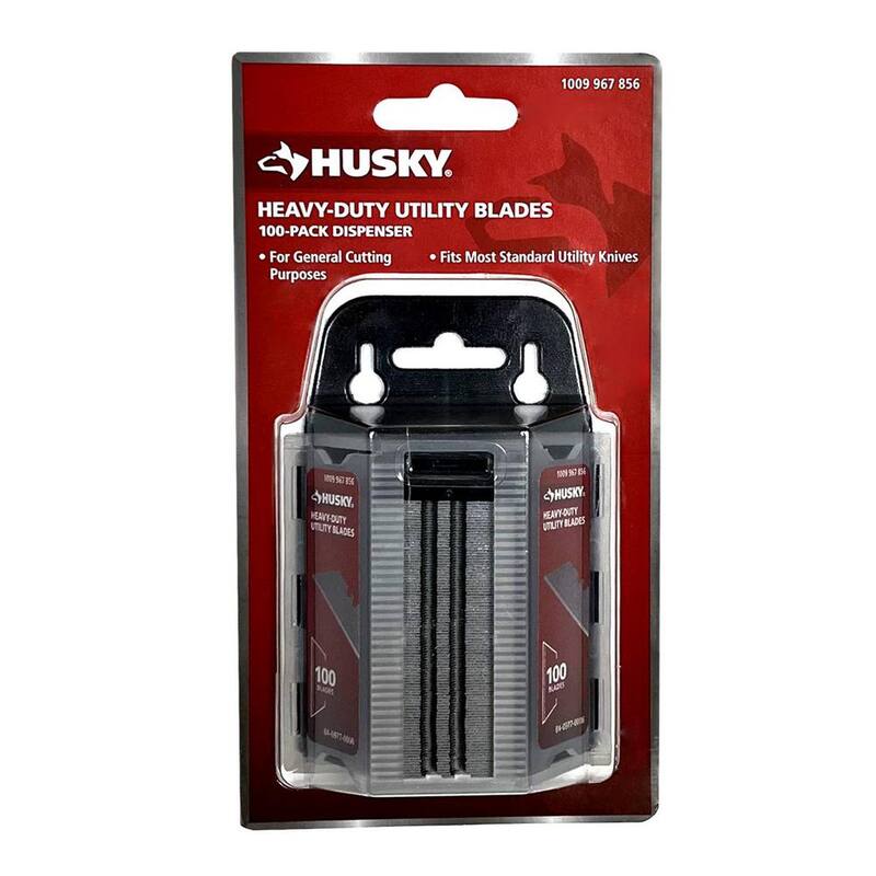 Husky Steel Utility Blades (100-Pack) - 84-0977-0000