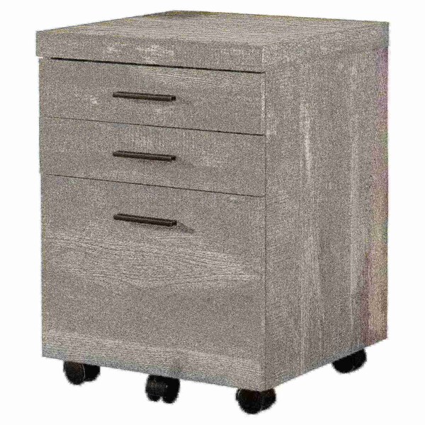 Monarch Specialties File Cabinet, Rolling Mobile, Storage Drawers, Printer Stand, Office, Work, Laminate, Grey - I 7401