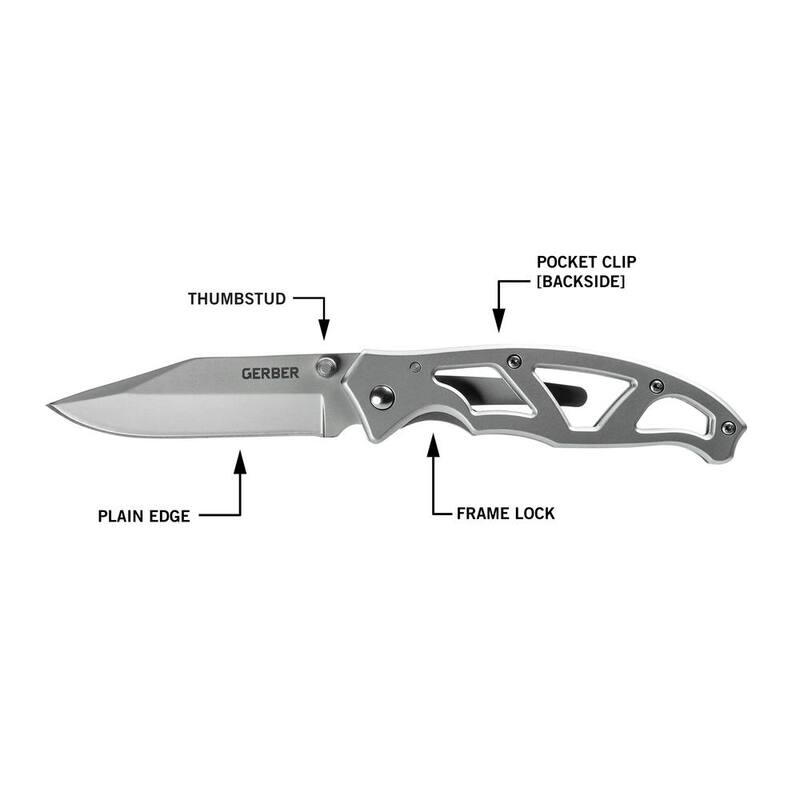 Gerber Paraframe I 3 in. Stainless Steel Folding Knife - 31-003184N