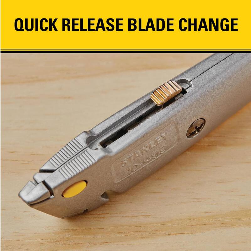 Stanley Quick-Change Retractable Blade Utility Knives Knife with Blades Included (3-Piece) - 10-499