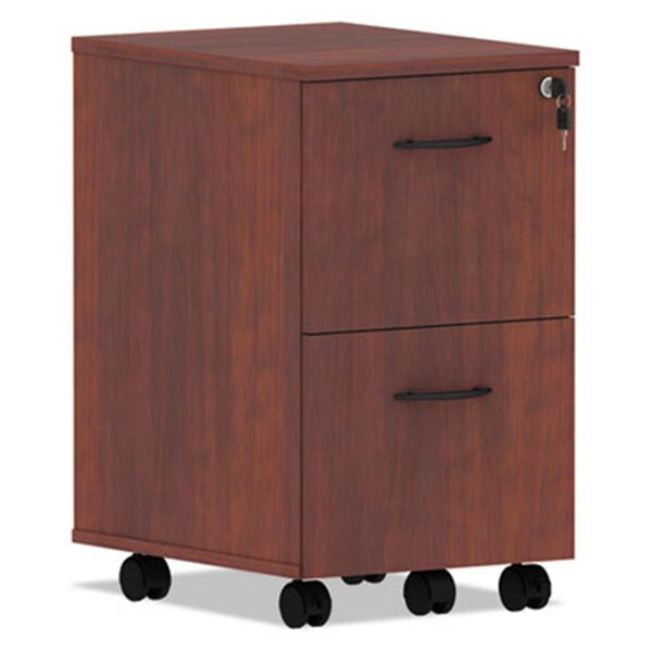 Fine-Line Valencia Series Mobile File & File Pedestal, Medium Cherry - FI1622544