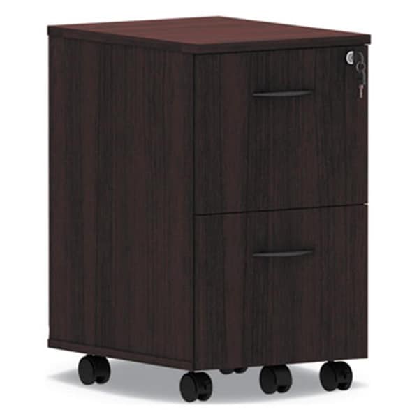 Fine-Line Valencia Series Mobile File & File Pedestal, Mahogany - FI1615508