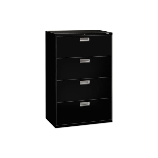 Hon FILE, LAT, 4DWR, W/LK, 36in, BK - 684LP