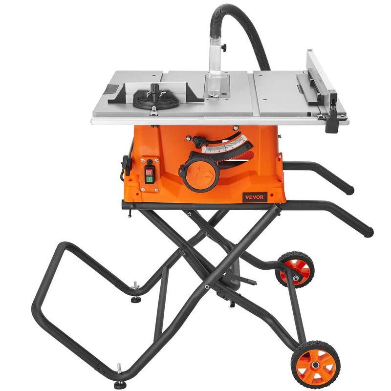 VEVOR Table Saw with Stand 10 in. Electric Cutting Machine 5000RPM 25-in Rip Capacity - ZLXMGTJYZJMC2VQLNV1
