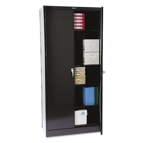 Tennsco Heavy Gauge Steel Deluxe Storage Cabinet, 36 in W, 78" H - 1870BK
