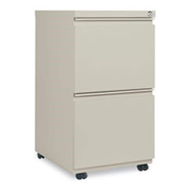 Alera Technologies 14.87 x 19.12 in. Two-Drawer Metal Pedestal File with Full-Length Pull - Putty - PBFFPY