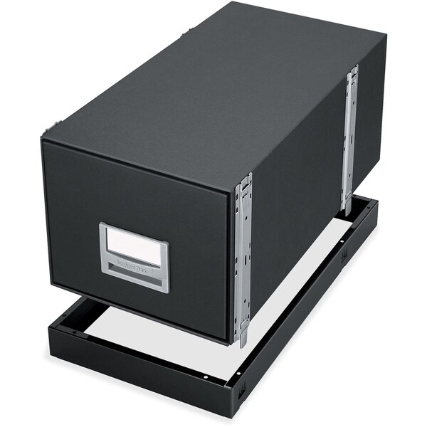 Bankers Box 13.88" W Bankers Box Metal Base, Letter, Black, Black - 12602