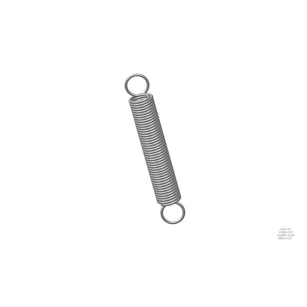 Approved Vendor Extension Spring, O=1.000, L= 6.50, W= .105 - G309967773