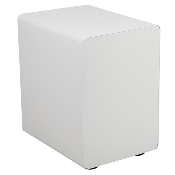 Flash Furniture Filing Cabinet, White/Charcoal - HZ-AP535-02-DGY-WH-GG