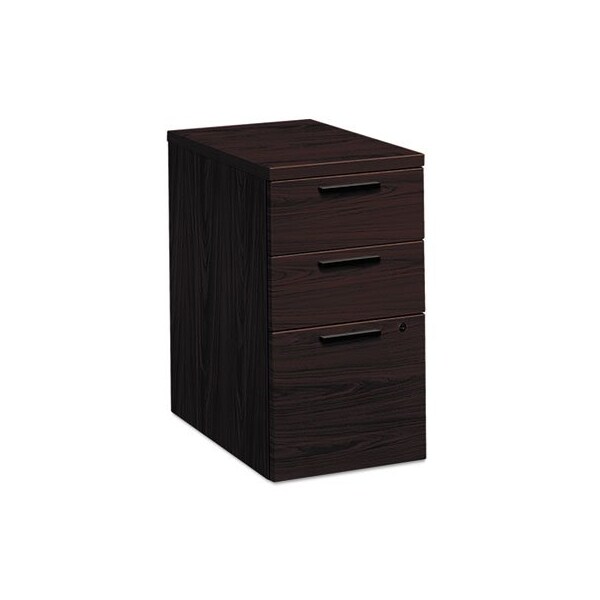 Hon HON, 10500 SERIES BOX/BOX/FILE MOBILE PEDESTAL, 15.75W X 22.75D X 28H, MAHOGANY - 105102NN