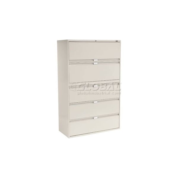 Gec Global 9300 Series 36"W 5 Drawer Binder Lateral File - Gray - 9336P-5F-1HLGR