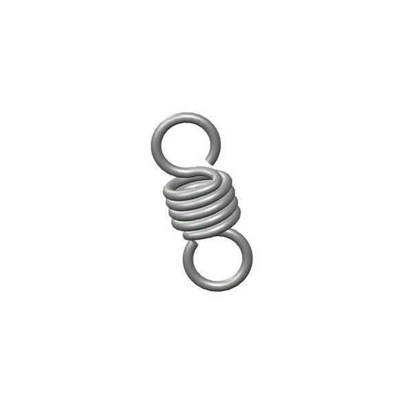 Approved Vendor Extension Spring, O= .500, L= 1.25, W= .075 - G809960380
