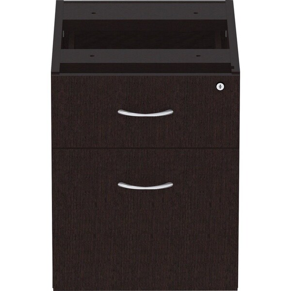 Lorell Pedestal, Hanging, Laminate, B/F, 16"x22"x21", Espresso - LLR18222