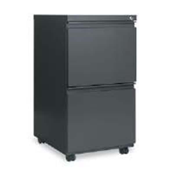 Alera Technologies Two Drawer Mobile Pedestal File With Full Length Pull Charcoal - YYAZ-ALEPB542819CH