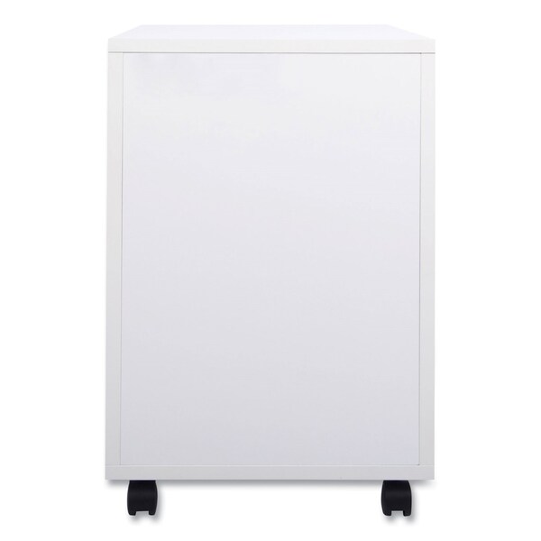 Union & Scale Essentials Mobile Pedestal File, Left or Right, 3-Drawers: Box/Box/File, Legal/Letter, White - UN56980-CC