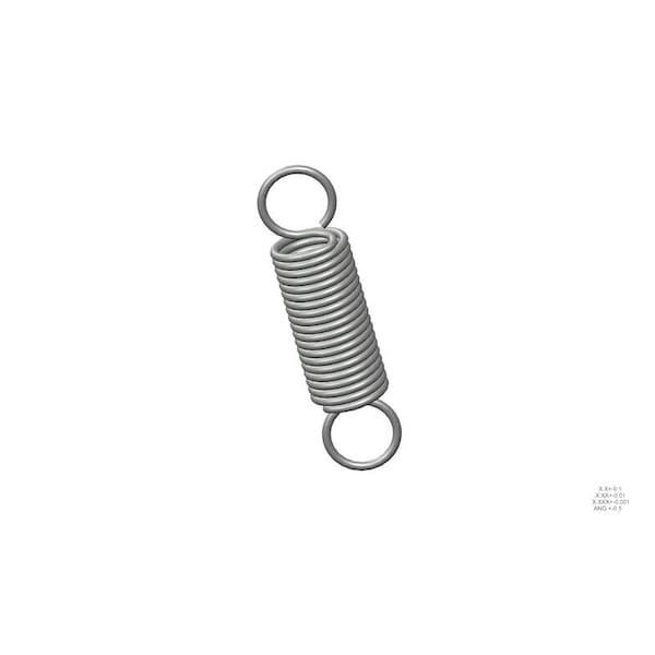 Approved Vendor Extension Spring, O=1.125, L= 4.50, W= .125 - G509969287