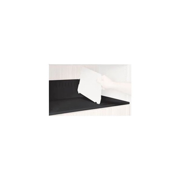 Datum Filing Systems Rotary File Cabinet Components, Slotted Shelf, Letter Depth, Black - XSLT-T25