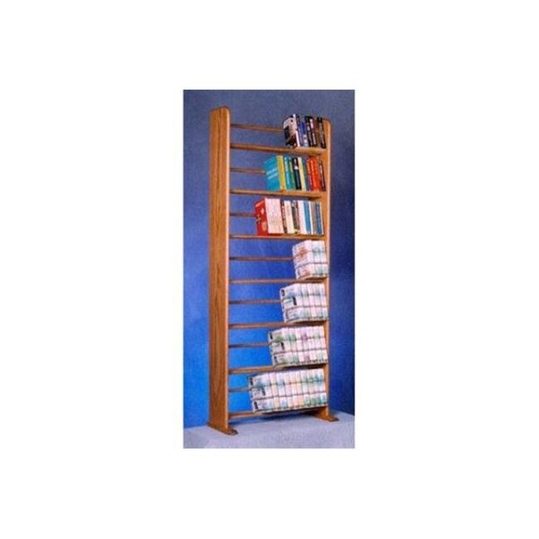 Wood Shed Wood Shed 705- Bookcase Solid Oak 7 Row Dowel Book Rack - 705- BOOKCASE