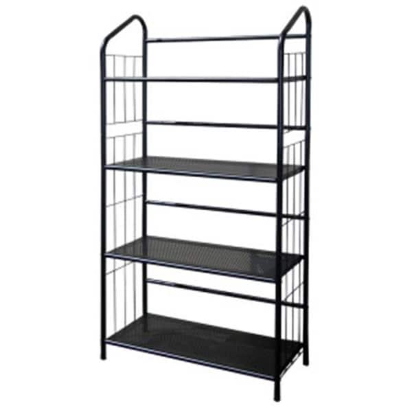 Ore Furniture Ore Furniture R597-4 4 Tier Metal Book Shelf - Black - R597-4