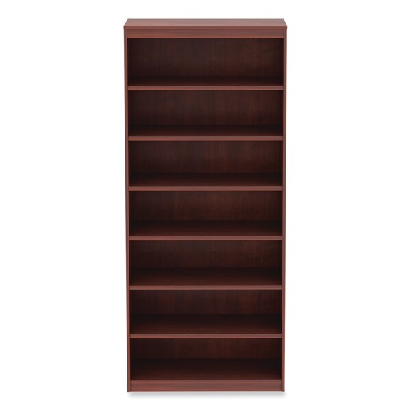 Alera Valencia Series Square Corner Bookcase SevenShelf 3563w x 1181d x 8386h Cherry - ALEVA78436MC