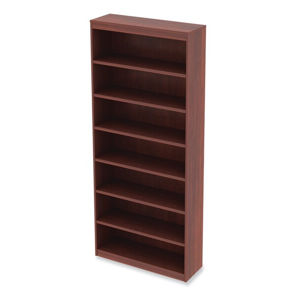 Alera Valencia Series Square Corner Bookcase SevenShelf 3563w x 1181d x 8386h Cherry - ALEVA78436MC