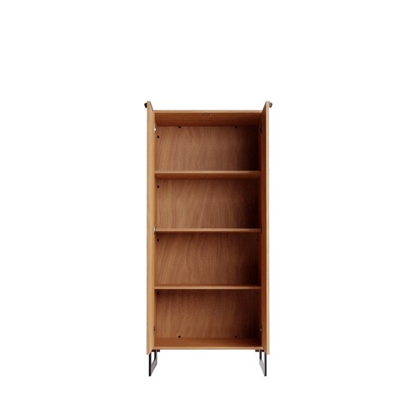 Manhattan Comfort Lexington 59.72 Bookcase with 4 Shelves in Maple Cream - 72551
