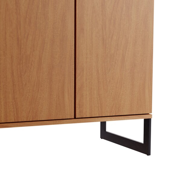 Manhattan Comfort Lexington 59.72 Bookcase with 4 Shelves in Maple Cream - 72551