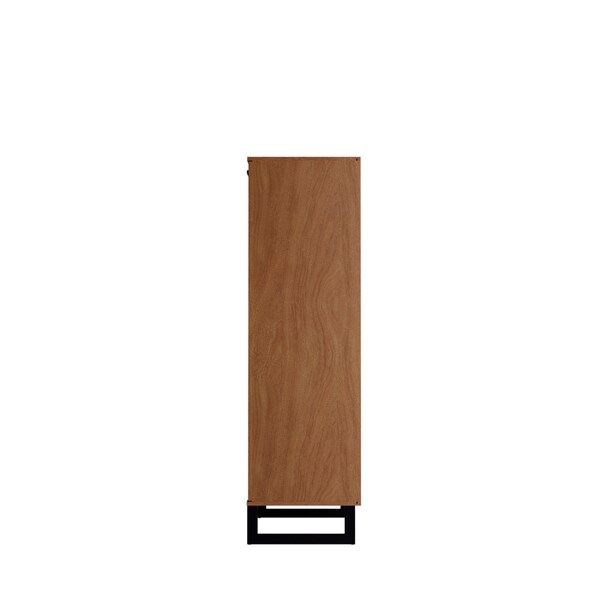 Manhattan Comfort Lexington 59.72 Bookcase with 4 Shelves in Maple Cream - 72551