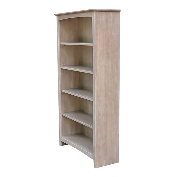 International Concepts Shaker Bookcase, 60"H, Washed Gray Taupe - SH09-3226A