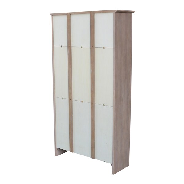 International Concepts Shaker Bookcase, 60"H, Washed Gray Taupe - SH09-3226A