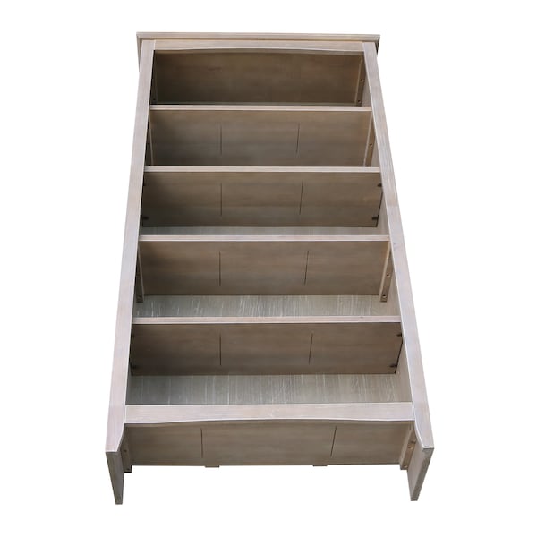 International Concepts Shaker Bookcase, 60"H, Washed Gray Taupe - SH09-3226A