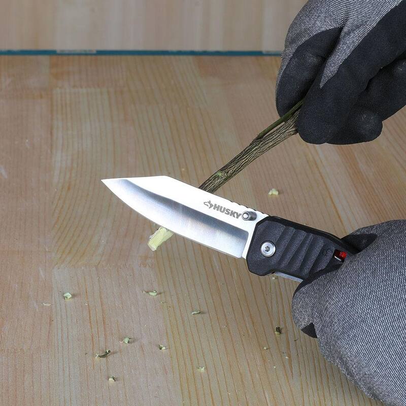 Husky 3.5 in. Spring Assist Folding Knife - 90698