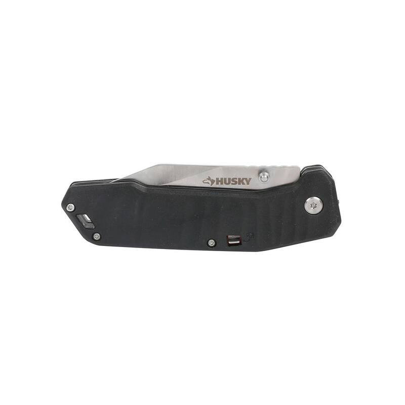Husky 3.5 in. Spring Assist Folding Knife - 90698