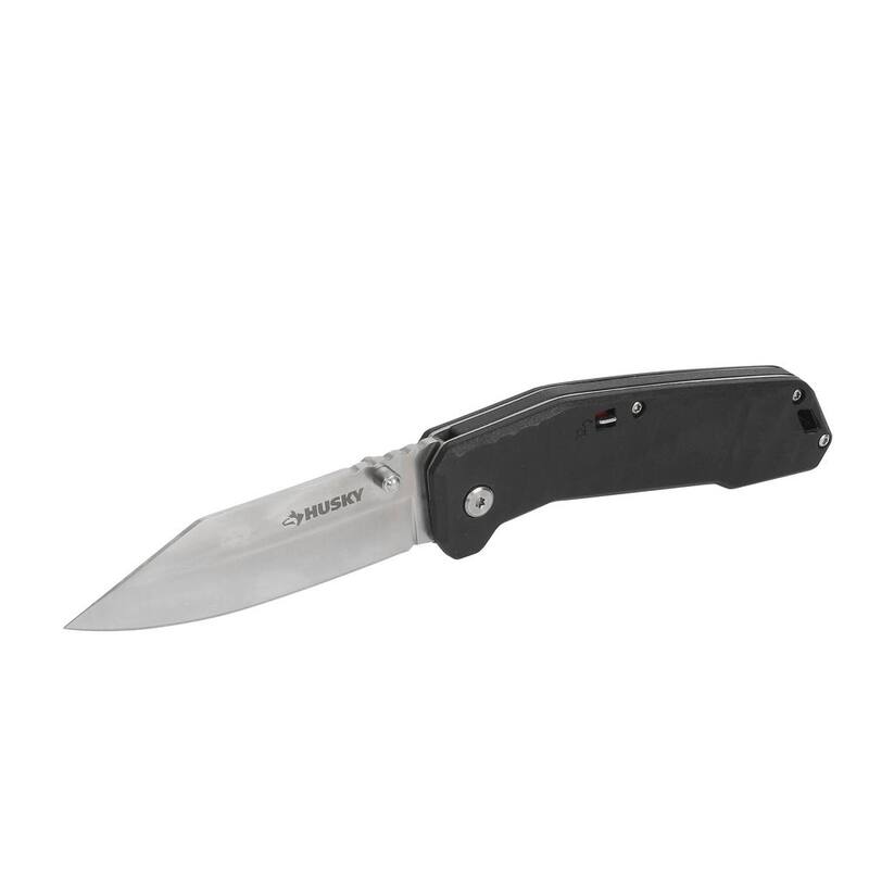 Husky 3.5 in. Spring Assist Folding Knife - 90698