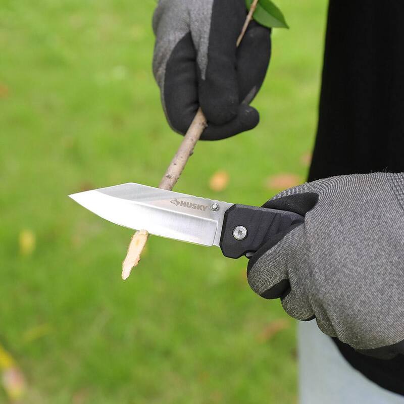 Husky 3.5 in. Spring Assist Folding Knife - 90698