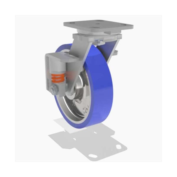 Hamilton Swivel Spring, Loaded Wh 8X2 Poly-Soft - S-SPWH-8SPB-2