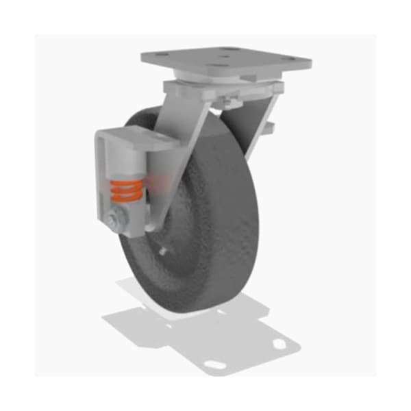 Hamilton Swivel Spring, Loaded Wh 8X2 Plastex - S-SPWH-8P-1