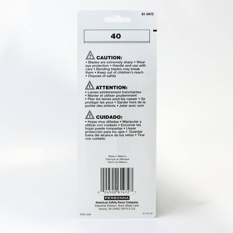 Personna 4 in. Stripper Blades (40-Pack) - 61-0472-0000