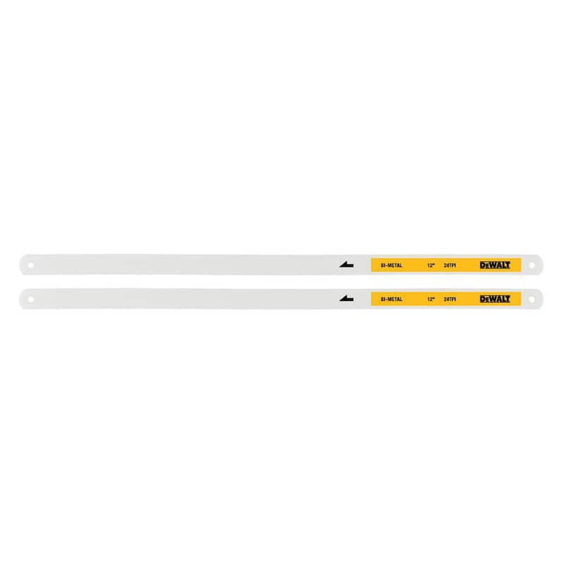 DEWALT 12 in. 24-TPI Bi-Metal Hacksaw Blade (2-Pack) - DWHT20552