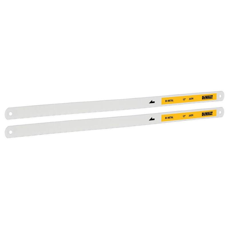 DEWALT 12 in. 24-TPI Bi-Metal Hacksaw Blade (2-Pack) - DWHT20552