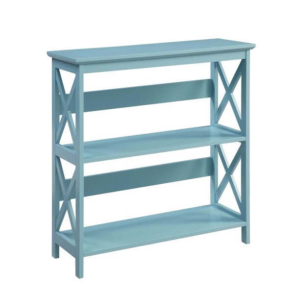 Convenience Concepts Oxford 3 Tier Bookcase - Sea Foam Blue - 203030SF