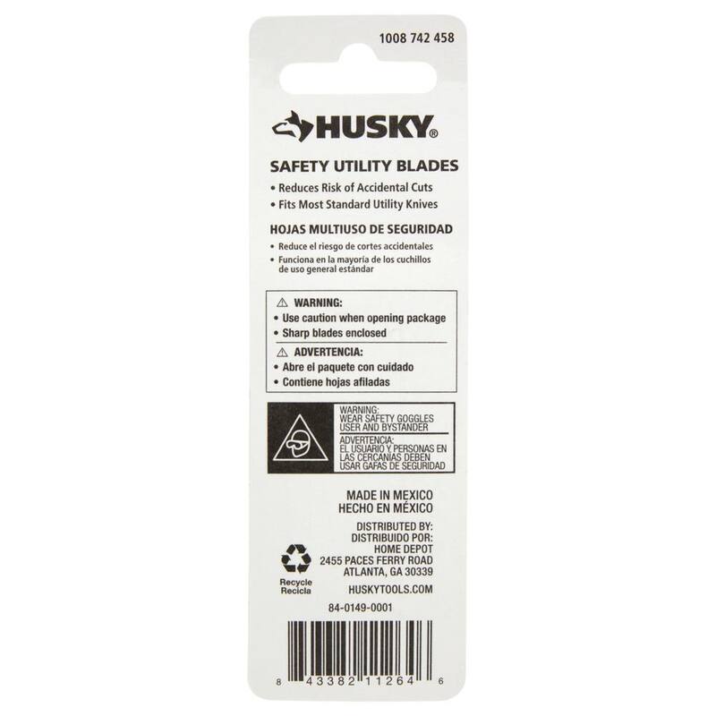 Husky High Carbon Steel Husky Safety Blades (5-Pack) - 84-0149-0000