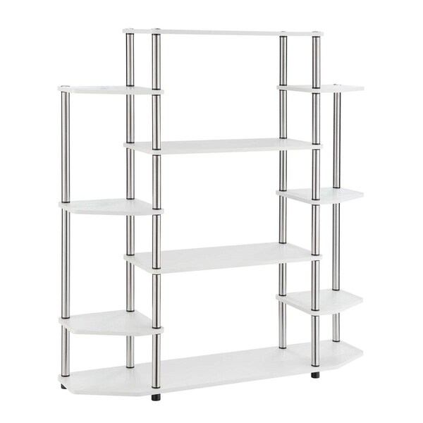 Convenience Concepts Designs2Go Wall Unit BookshelfWhite 47.25 x 11.5 x 52.5 in. - 131201W