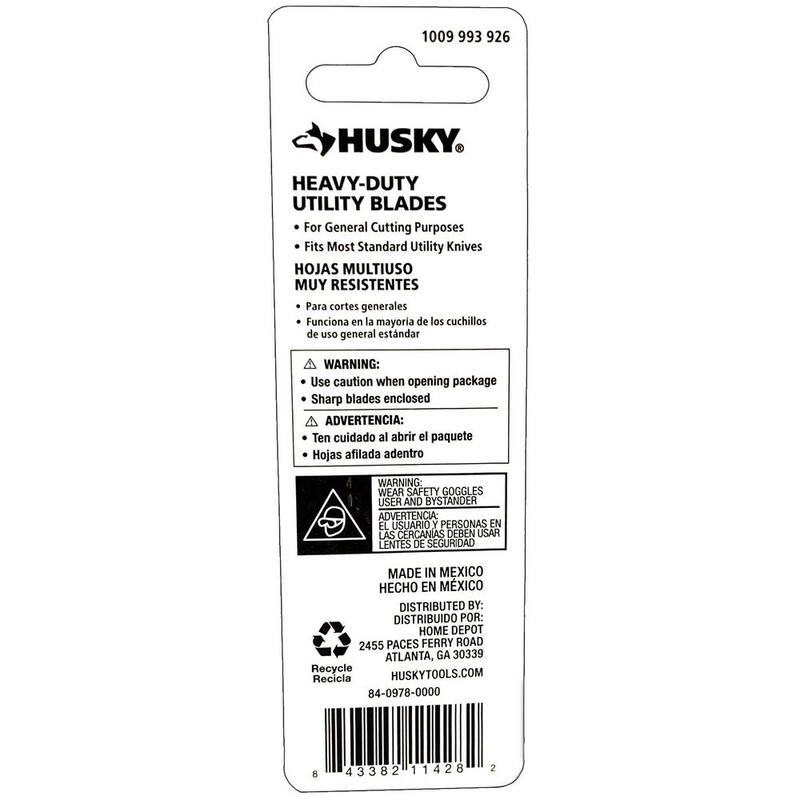 Husky Steel Utility Blades (10-Pack) - 84-0978-0000