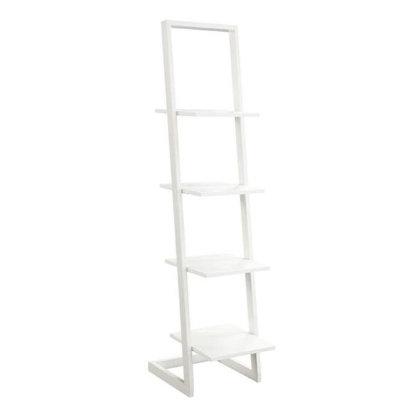 Designs2Go Designs2Go 131499W 4 Tier Ladder Bookshelf; White - 13.39 x 13 x 66.14 in. - 131499W