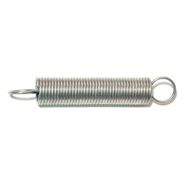 Midwest Fastener 23/32" x 4-3/8" x .079" WG Steel Extension Springs 6PK - 18563