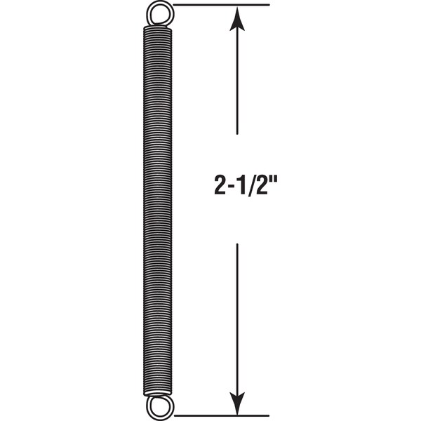 Prime-Line Extension Spring 2-1/2 in. x 5/32 in. (2 pack) - SP 9606